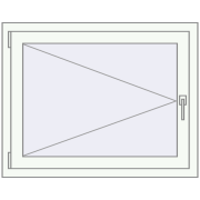 REHAU OPTIMUM EURO-DESIGN 70 950x750 mm RAL 9016 Traffic white two-sided