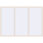 REHAU OPTIMUM EURO-DESIGN 70 2700x1900 mm CREAME_WHITE_50L-2 two-sided