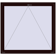 REHAU OPTIMUM EURO-DESIGN 70 1500x1400 mm CHOCOLATE_BROWN two-sided