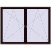 KORSA ENERGY-SAVING REHAU SYNEGO MD 2400x1800 mm CHOCOLATE_BROWN dwustronny