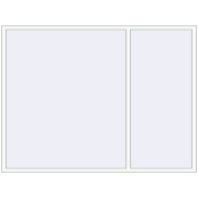 Tilt-and-Turn 2380x1800 mm REHAU OPTIMUM EURO-DESIGN 70 RAL 9016 Traffic white two-sided
