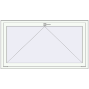 REHAU OPTIMUM EURO-DESIGN 70 1500x800 mm RAL 9016 Traffic white two-sided