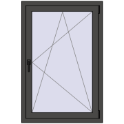 REHAU ENERGY-SAVING SYNEGO MD 800x1200 mm BASALT_GREY two-sided