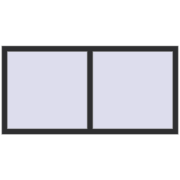 REHAU OPTIMUM EURO-DESIGN 70 1600x800 mm ANTHRACITE_GREY_GLATT two-sided