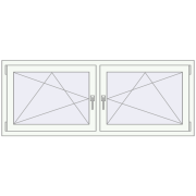 REHAU ENERGY-SAVING SYNEGO MD 1695x650 mm BLACK_ULTI-MATT zewnętrzny