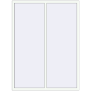 Okna skrzydłowe 1500x2000 mm ALU STANDARD 72 RAL 9016 Traffic white dwustronny