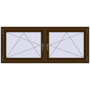 REHAU ENERGY-SAVING SYNEGO MD 1680x680 mm DARK_OAK dwustronny