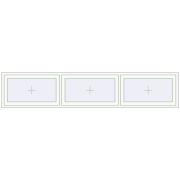 REHAU OPTIMUM EURO-DESIGN 70 3000x600 mm RAL 9016 Traffic white two-sided