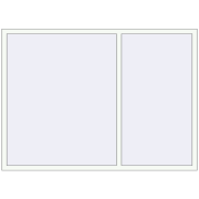 REHAU OPTIMUM EURO-DESIGN 70 2000x1450 mm RAL 9016 Traffic white two-sided