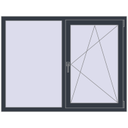 CLASICTHERM 70 1500x1100 mm ANTHRACITE_GREY_STRUKTURAL dwustronny