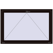 REHAU OPTIMUM EURO-DESIGN 70 1500x1000 mm BLACK_BROWN two-sided