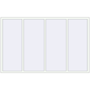 REHAU BRILLANT DESIGN 2500x1570 mm RAL 9016 Traffic white two-sided
