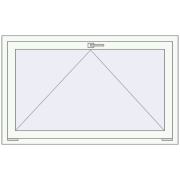 REHAU OPTIMUM EURO-DESIGN 70 1300x800 mm RAL 9016 Traffic white two-sided