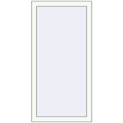 REHAU OPTIMUM EURO-DESIGN 70 600x1200 mm RAL 9016 Traffic white two-sided