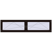 REHAU OPTIMUM EURO-DESIGN 70 2500x600 mm BLACK_BROWN two-sided