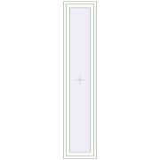 REHAU ENERGY-SAVING SYNEGO MD 520x2450 mm RAL 9016 Traffic white two-sided