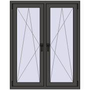 REHAU ENERGY-SAVING SYNEGO MD 1050x1325 mm BASALT_GREY dwustronny REHAU ENERGY-SAVING SYNEGO MD 1050x1325 mm BASALT_GREY dwustronny