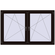 REHAU ENERGY-SAVING SYNEGO MD 1680x1070 mm BLACK_BROWN dwustronny