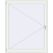 REHAU BRILLANT DESIGN 1300x1600 mm RAL 9016 Traffic white two-sided