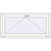 REHAU OPTIMUM EURO-DESIGN 70 1170x580 mm RAL 9016 Traffic white two-sided