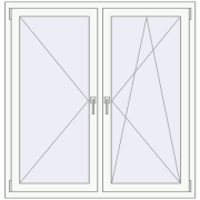 KORSA RENOVATION REHAU EURO 70 1290x1330 mm