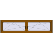 REHAU OPTIMUM EURO-DESIGN 70 2500x600 mm GOLDEN OAK two-sided
