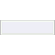 REHAU ARTEVO 1800x500 mm RAL 9016 Traffic white dwustronny