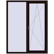 REHAU OPTIMUM EURO-DESIGN 70 1400x1800 mm BLACK_BROWN dwustronny REHAU OPTIMUM EURO-DESIGN 70 1400x1800 mm BLACK_BROWN dwustronny
