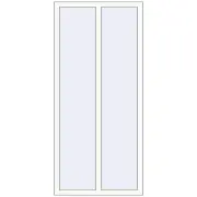 REHAU OPTIMUM EURO-DESIGN 70 852x1855 mm RAL 9016 Traffic white two-sided