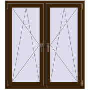 REHAU ENERGY-SAVING SYNEGO MD 1185x1310 mm DARK_OAK dwustronny REHAU ENERGY-SAVING SYNEGO MD 1185x1310 mm DARK_OAK dwustronny