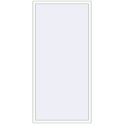 REHAU BRILLANT DESIGN 1050x2300 mm RAL 9016 Traffic white two-sided