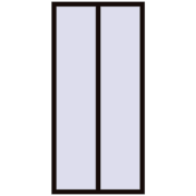 KORSA BRILLANT DESIGN 1000x2070 mm