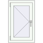 EPSILON OPTIMA 520x830 mm RAL 9016 Traffic white two-sided
