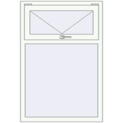 REHAU OPTIMUM EURO-DESIGN 70 865x1270 mm RAL 9016 Traffic white two-sided