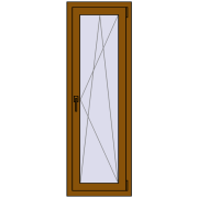 REHAU OPTIMUM EURO-DESIGN 70 500x1500 mm GOLDEN OAK dwustronny