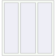 REHAU OPTIMUM EURO-DESIGN 70 1190x1260 mm RAL 9016 Traffic white two-sided