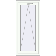 REHAU OPTIMUM EURO-DESIGN 70 550x1250 mm RAL 9016 Traffic white two-sided