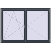 Okna skrzydłowe 1800x1250 mm KORSA ENERGY-SAVING REHAU SYNEGO MD