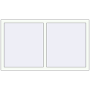 REHAU OPTIMUM EURO-DESIGN 70 1400x800 mm RAL 9016 Traffic white two-sided