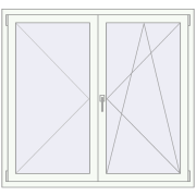 KORSA OPTIMUM REHAU EURO 70 1400x1300 mm