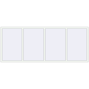 REHAU OPTIMUM EURO-DESIGN 70 3000x1200 mm RAL 9016 Traffic white two-sided