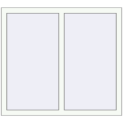 REHAU OPTIMUM EURO-DESIGN 70 1120x1000 mm RAL 9016 Traffic white two-sided