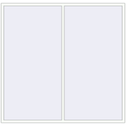 Okna skrzydłowe 2400x2250 mm ALU STANDARD 72 RAL 9016 Traffic white dwustronny