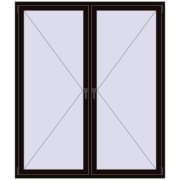 REHAU OPTIMUM EURO-DESIGN 70 1700x2000 mm BLACK_BROWN two-sided