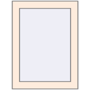 REHAU OPTIMUM EURO-DESIGN 70 450x600 mm CREAME_WHITE_50L-2 two-sided