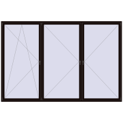 REHAU ENERGY-SAVING SYNEGO MD 3600x2400 mm BLACK_BROWN two-sided