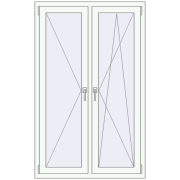 KORSA OPTIMUM REHAU EURO 70 1000x1600 mm