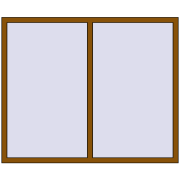 REHAU OPTIMUM EURO-DESIGN 70 1660x1400 mm GOLDEN OAK two-sided