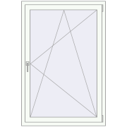 REHAU ARTEVO 1000x1500 mm RAL 9016 Traffic white two-sided