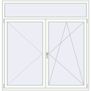 Okna skrzydłowe 1750x1800 mm REHAU OPTIMUM EURO-DESIGN 70 RAL 9016 Traffic white dwustronny